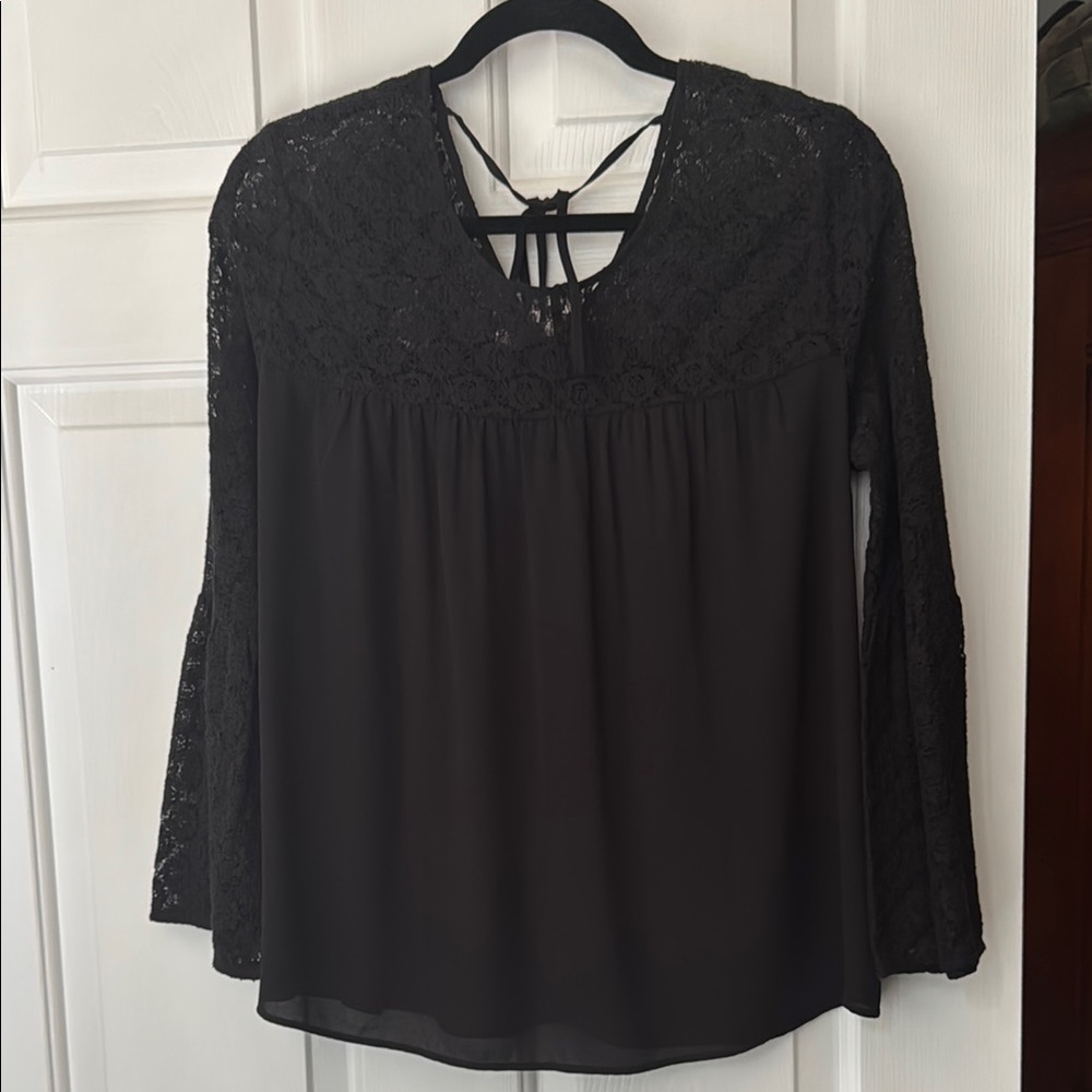 Loft Black Lace Women's Top